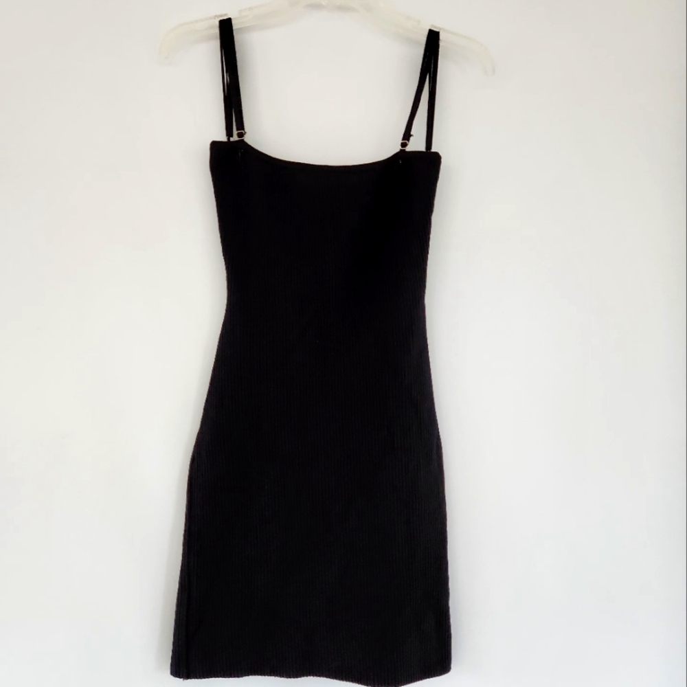 Cotton Candy Black Mini Dress
